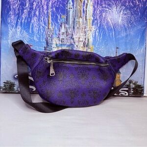 Disney Loungefly Haunted Mansion Wallpaper Fanny Pack Disneyland Belt Bag Purse